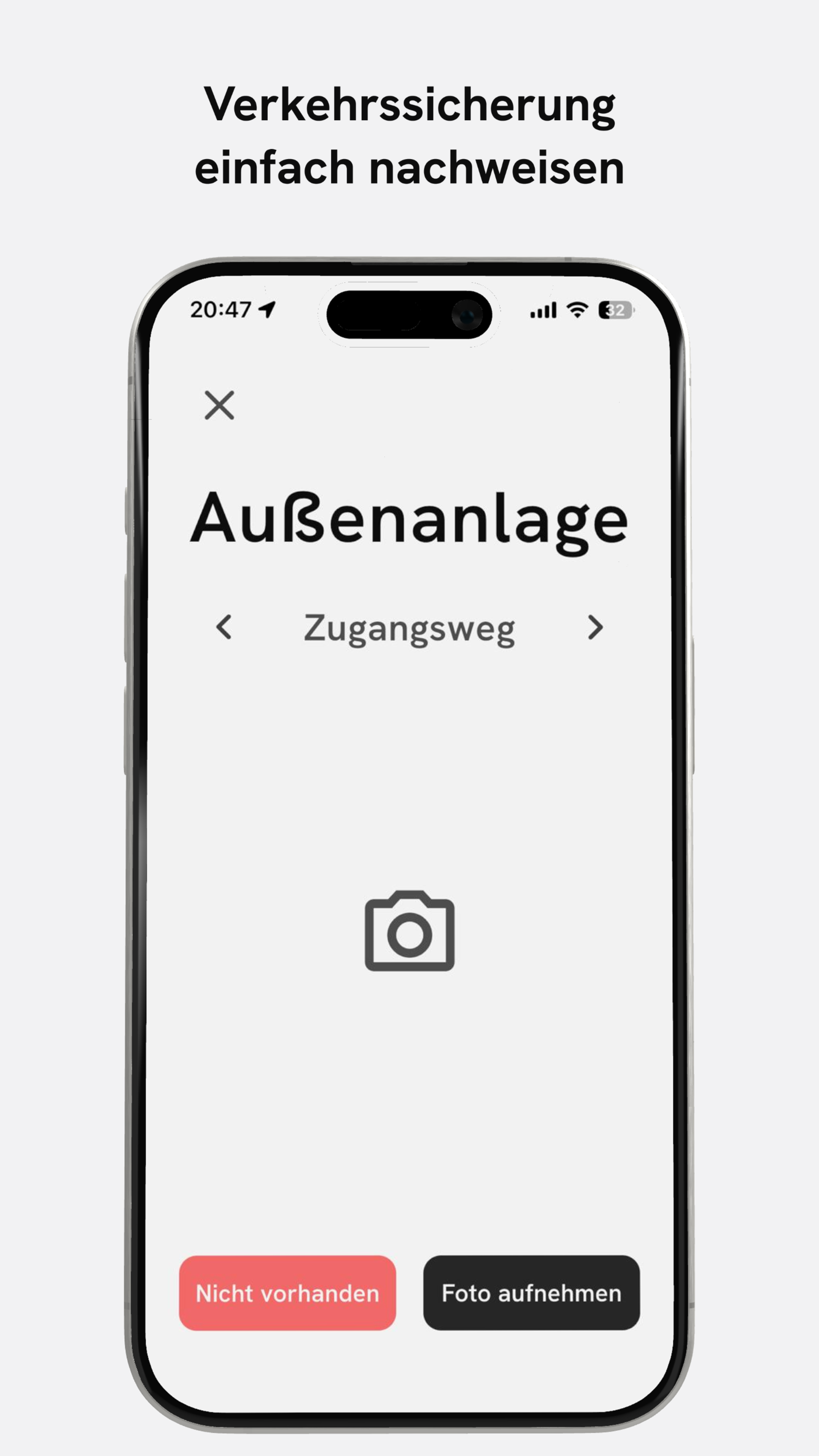 Proof auf dem Smartphone zur Verkehrssicherungsdokumentation